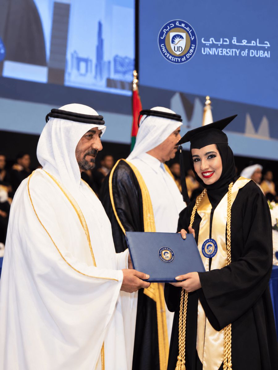 Graduation day at the University of Dubai
