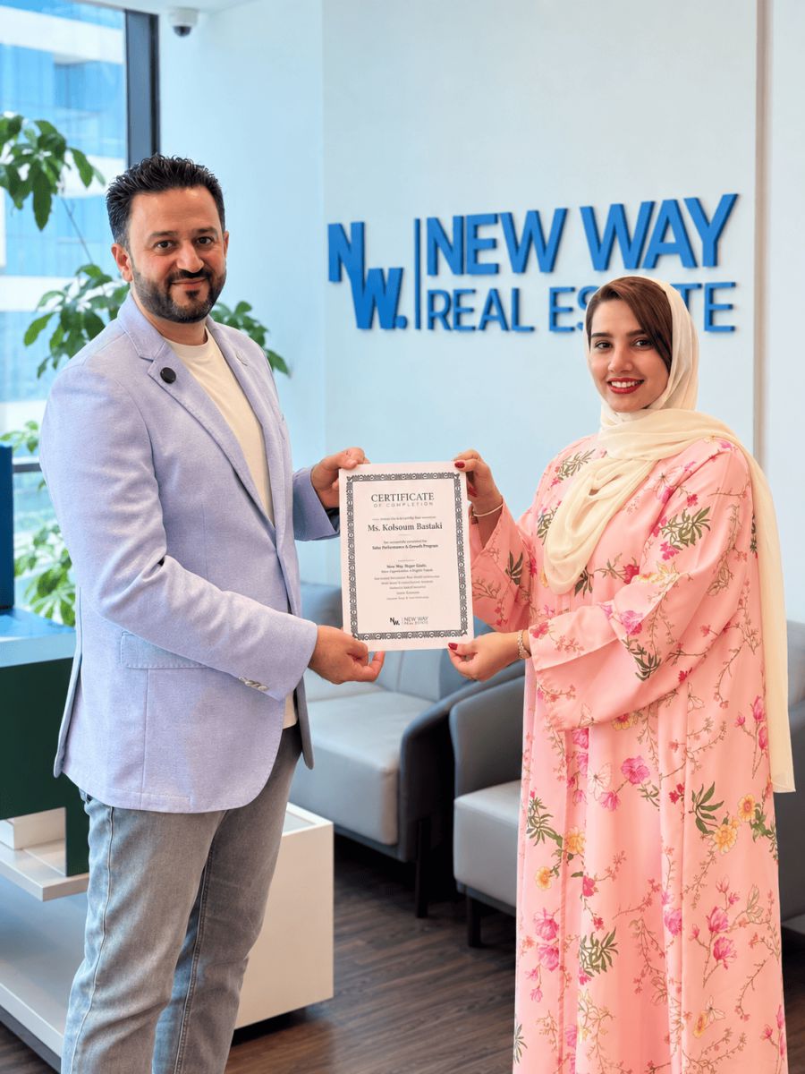 Certificate of Completion at New Way Real Estate